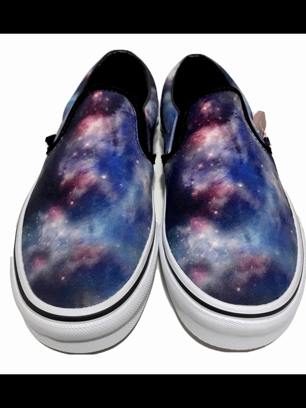 Vans Galaxy Print Slip-On Sneakers - Blue Purple Pink